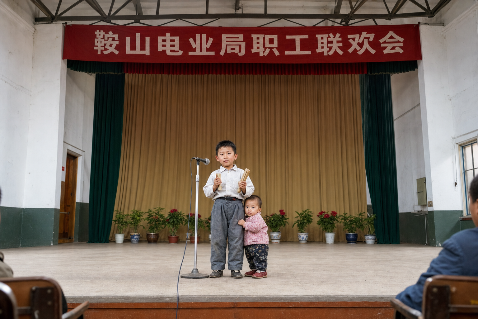 爸爸七岁打快板，王婷跟上台。沿用家人纠正后的彩色v3